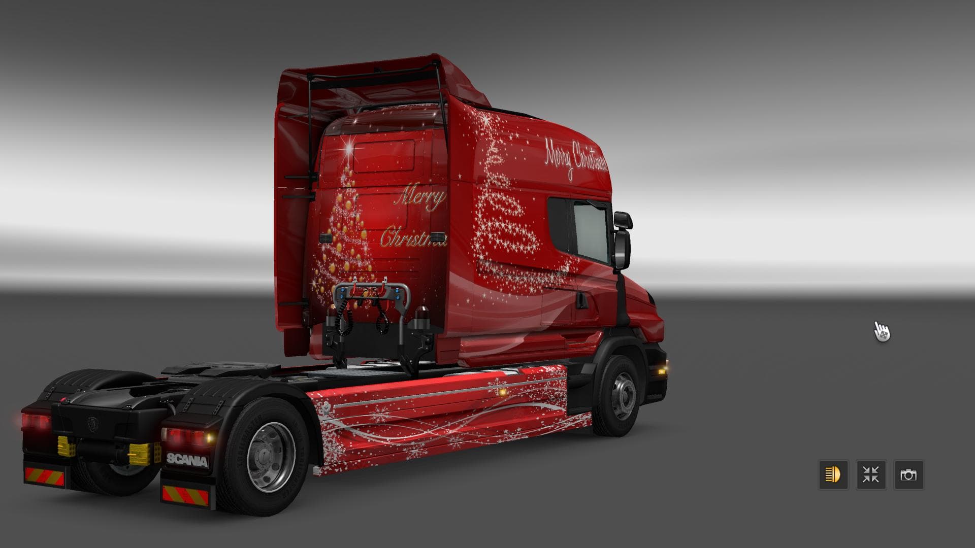 XMAS PAINT JOB FOR SCANIA T 1.22.X - ETS2 mods download – skins screenshot 2