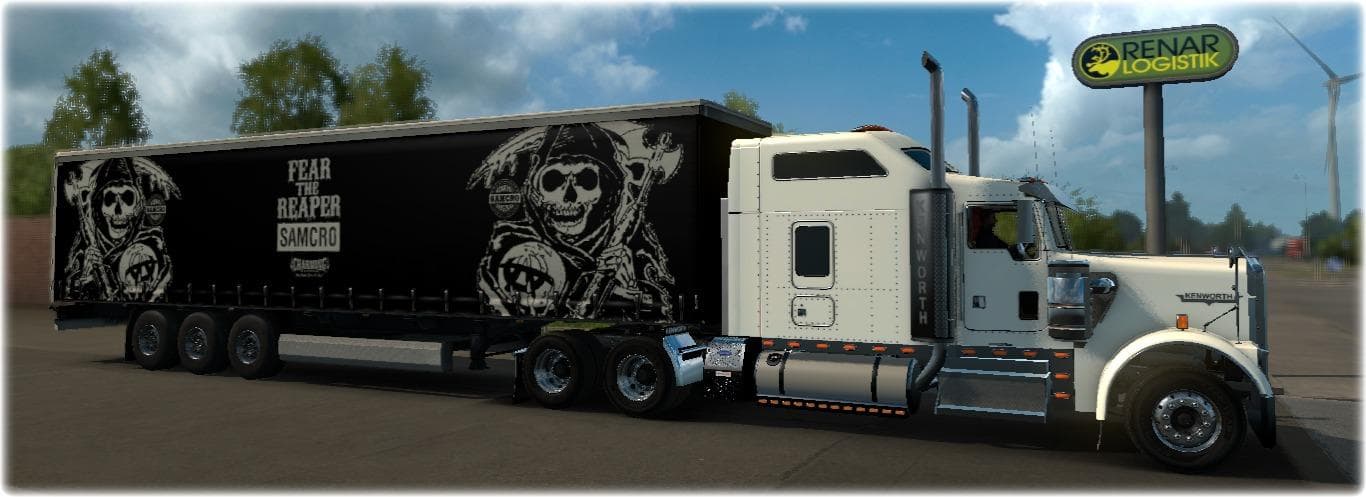 SONS OF ANARCHY TRAILER (T.V SERIES S.A.M.C.R.O) - ETS2 mods download – trailers screenshot 2