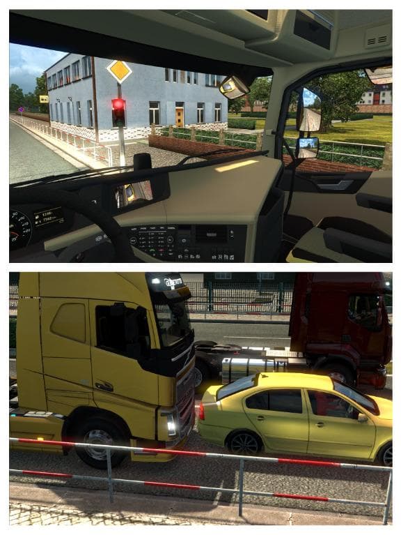 FRONT MIRROR IN GPS 1.22.X – Parts mod for Euro Truck Simulator 2