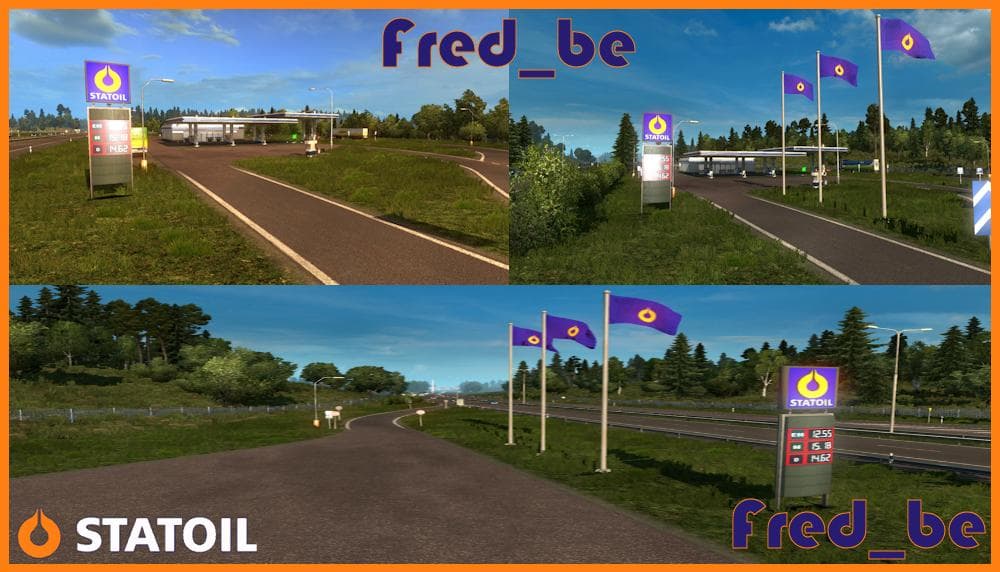 Statoil Gas Station V1.22 – Maps mod for Euro Truck Simulator 2