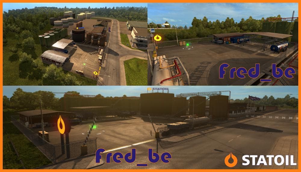Statoil Gas Station V1.22 - ETS2 mods download – maps screenshot 2