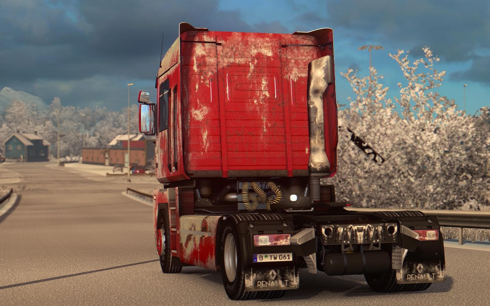 SNOWY/DIRTY SKIN FOR RENAULT MAGNUM V1 - ETS2 mods download – skins screenshot 2