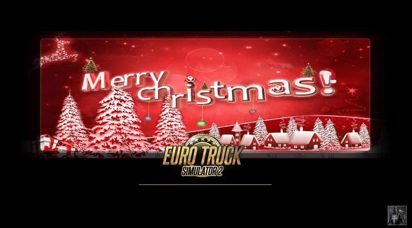 CHRISTMAS LOADING SCREEN + CAR DIALER MUSIC 1.22 – Sounds mod for Euro Truck Simulator 2