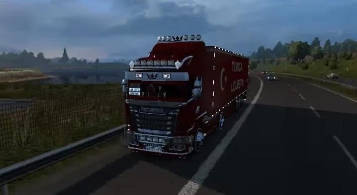 SCANIA R2009 + INTERIOR + TRAILER 1.22.X - ETS2 mods download – trucks screenshot 2