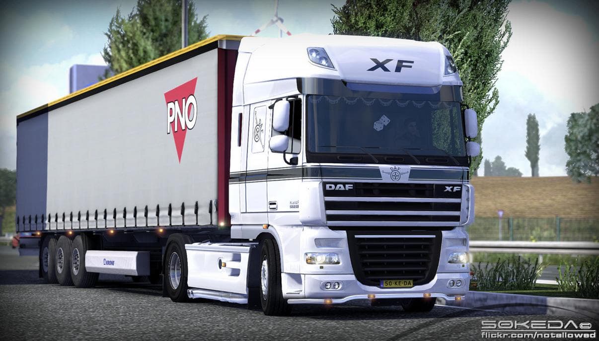 THE DAF XF BY 50K 3.3.1 – Parts mod for Euro Truck Simulator 2