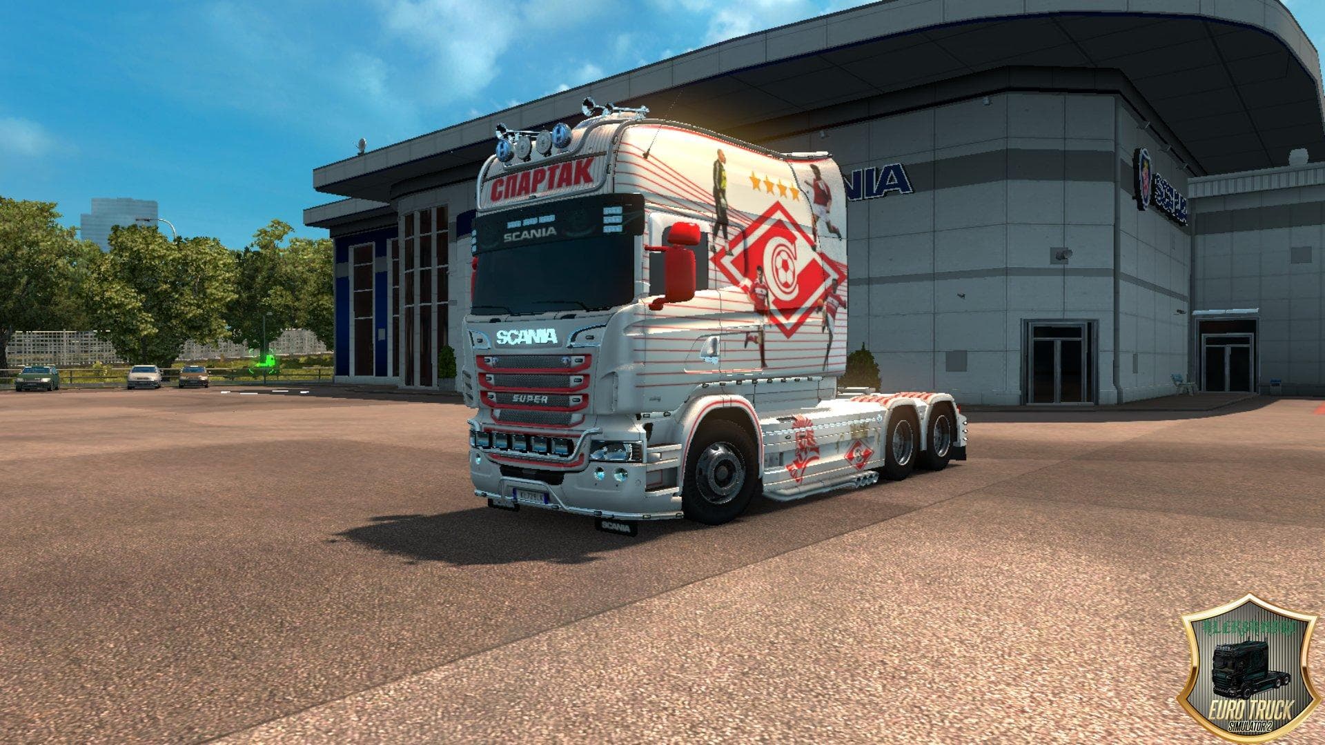 SCANIA RJL LONGLINE SPARTAK V2 SKIN 1.22 – Skins mod for Euro Truck Simulator 2