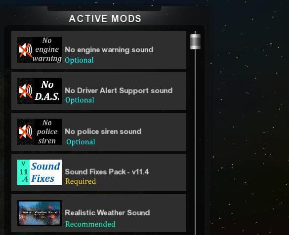 SOUND FIXES PACK + HOT PURSUIT SOUNDS V11.4 – Sounds mod for Euro Truck Simulator 2