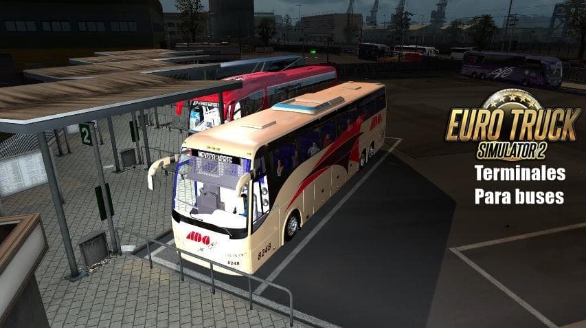 TERMINAL FOR BUSES AND TRUCKS 1.22.X – Maps mod for Euro Truck Simulator 2