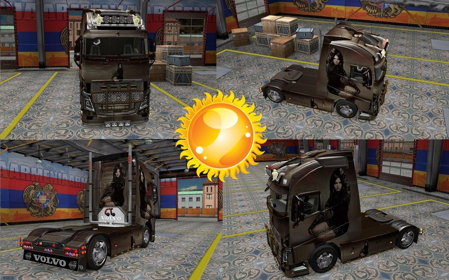VOVLO FH 2013 ARMINA RANA SKIN 1.22 - ETS2 mods download – skins screenshot 2