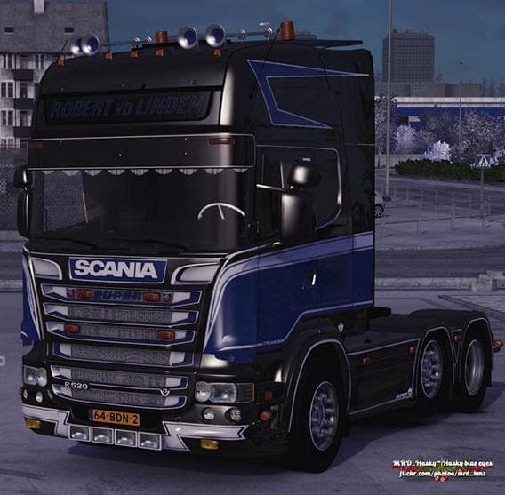 SCANIA R520 ROBERT VD LINDEN – Trucks mod for Euro Truck Simulator 2