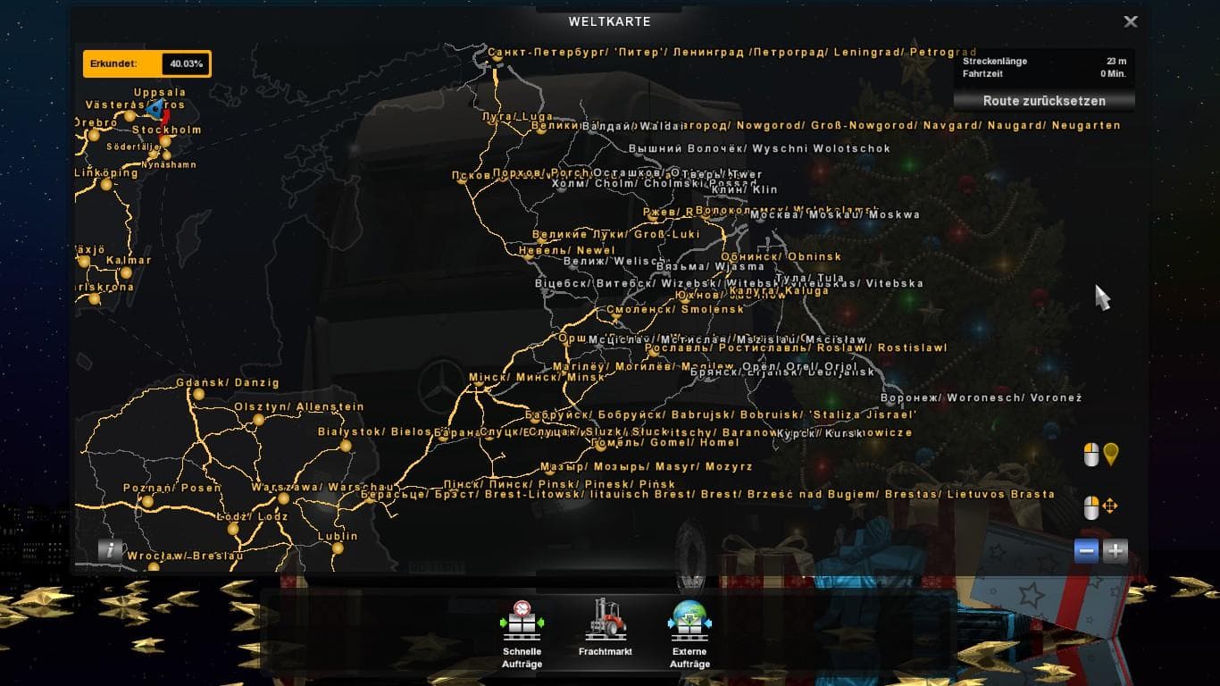 CITIES NAMES (+ RUS MAP 1.4.9 & 1.5) V1.18.XX & 1.19.XX BY STEINI - ETS2 mods download – maps screenshot 2