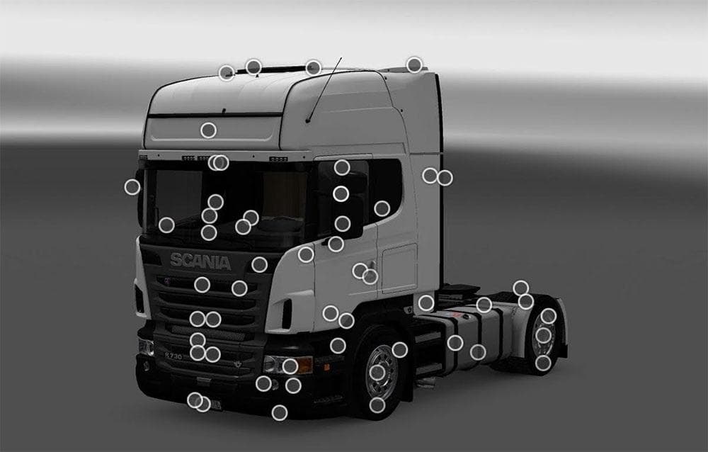 SCANIA R730 V8 MEGA TUNING – Parts mod for Euro Truck Simulator 2