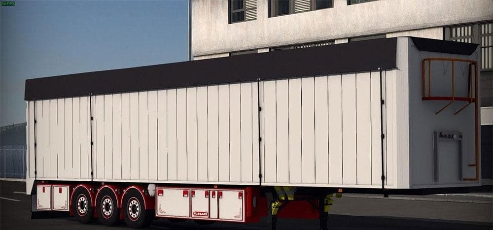 CHEREAU BODEX TRAILER RED – Trailers mod for Euro Truck Simulator 2