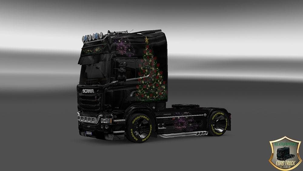 SCANIA STREAMLINE HAPPY NEW YEAR SKIN – Skins mod for Euro Truck Simulator 2