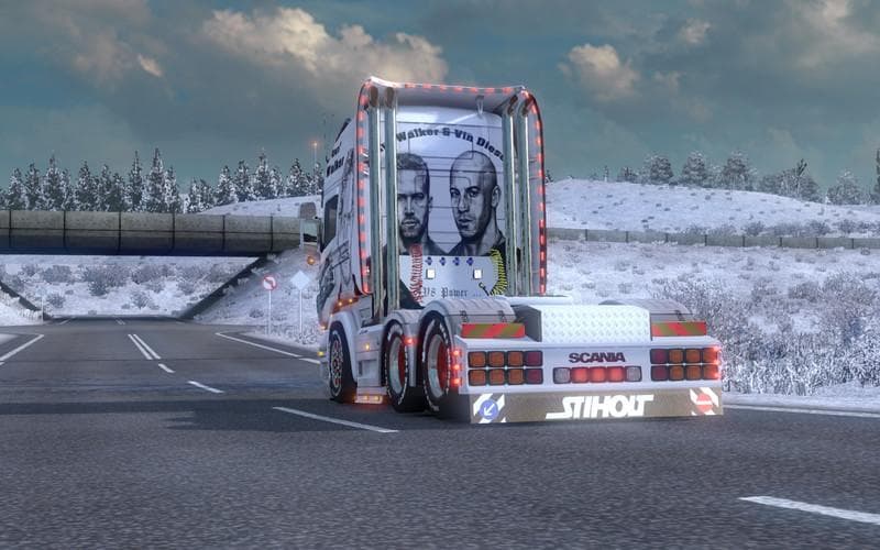 PAUL WALKER VIN DIESEL V1.1 – Skins mod for Euro Truck Simulator 2