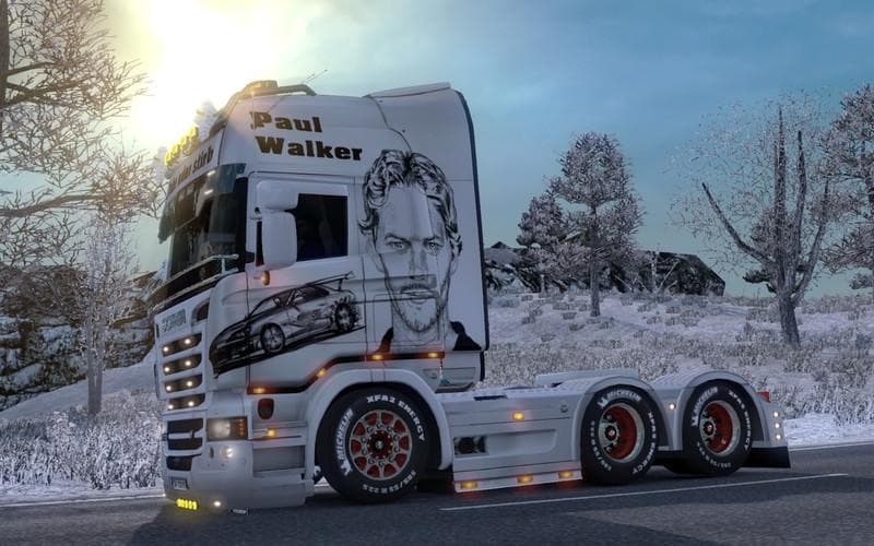 PAUL WALKER VIN DIESEL V1.1 - ETS2 mods download – skins screenshot 2