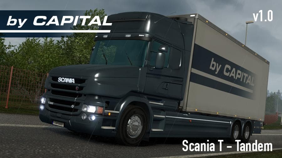 SCANIA T TANDEM – BYCAPITAL V1.0 – Parts mod for Euro Truck Simulator 2