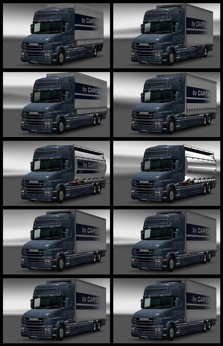SCANIA T TANDEM – BYCAPITAL V1.0 - ETS2 mods download – parts screenshot 2