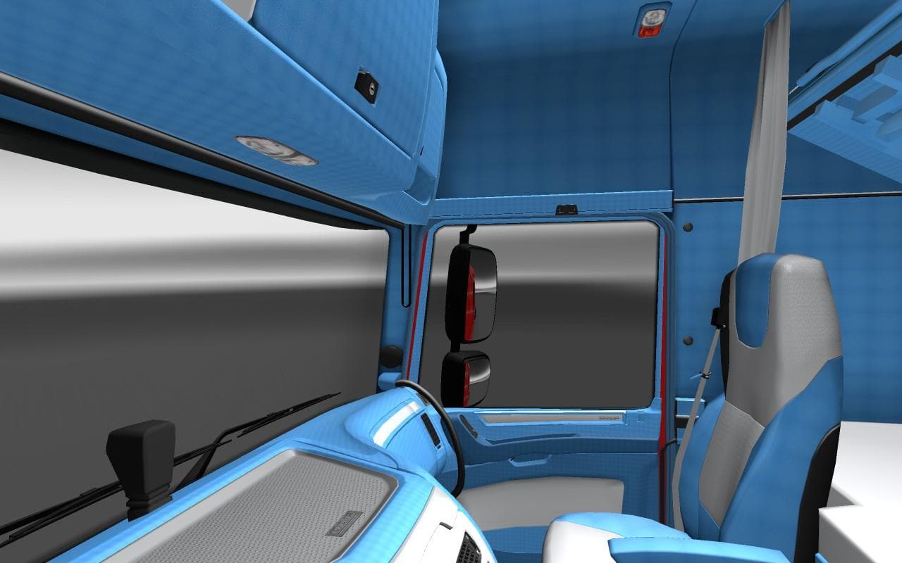 DAF EURO 6 BLUE AND WHITE INTERIOR 1.22 - ETS2 mods download – other screenshot 2