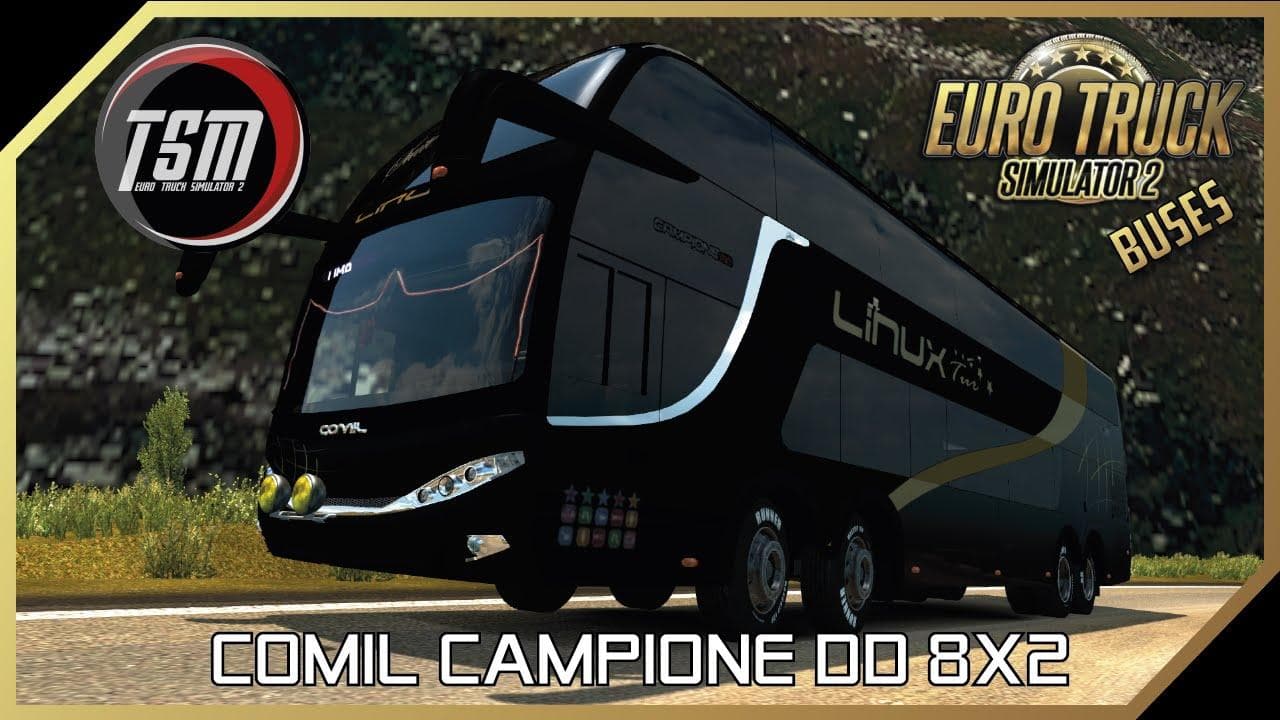 COMIL CAMPIONE DD 8X2 BETA – Buses mod for Euro Truck Simulator 2