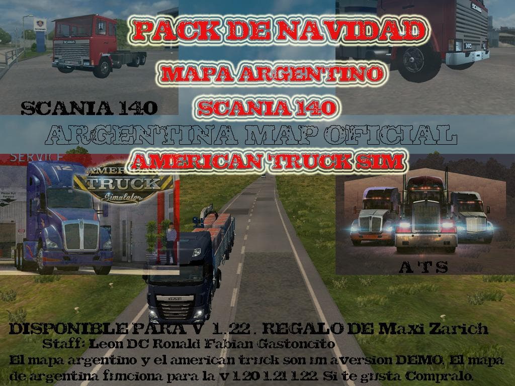 ARGENTINA MAP V7.2.3 DEMO BETA – Maps mod for Euro Truck Simulator 2