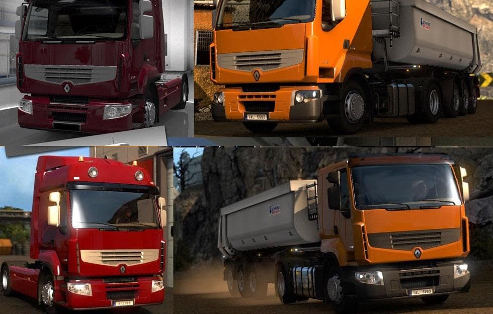RENAULT PREMIUM ACCESSORY & RE-RENDERED TEXTURES V1.2 – Parts mod for Euro Truck Simulator 2