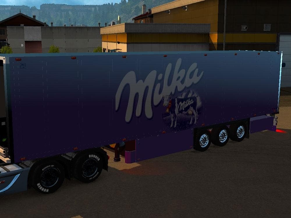 MILKA TRAILER 1.22.X – Trailers mod for Euro Truck Simulator 2