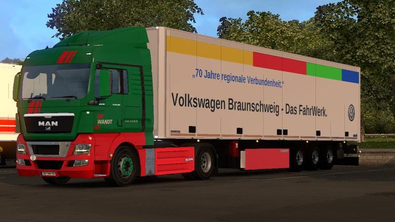 SKO FORWARDING WANDT VOLKSWAGEN V1.0 – Trailers mod for Euro Truck Simulator 2