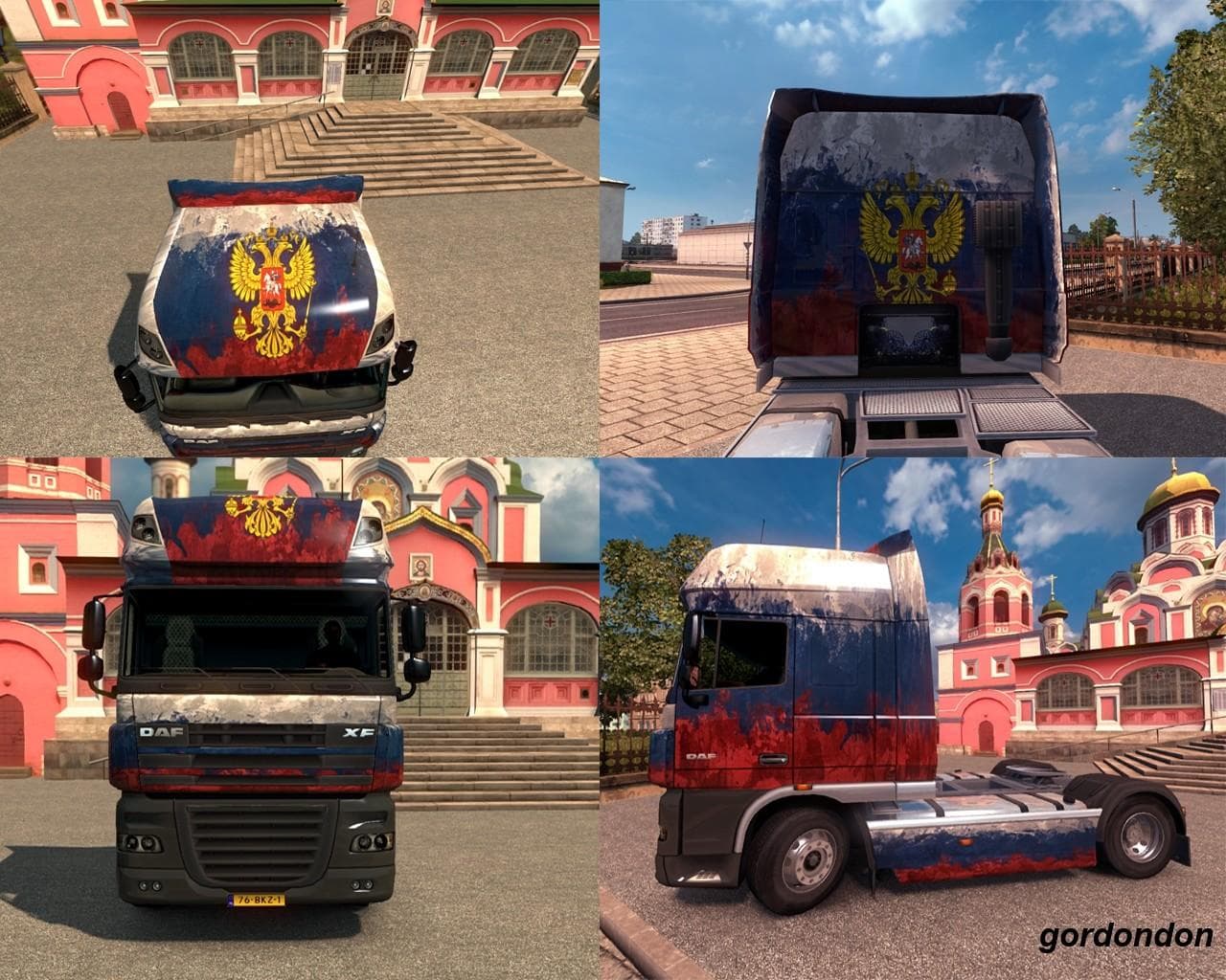 DAF XF RUSSIA SKIN 1.22 – Skins mod for Euro Truck Simulator 2