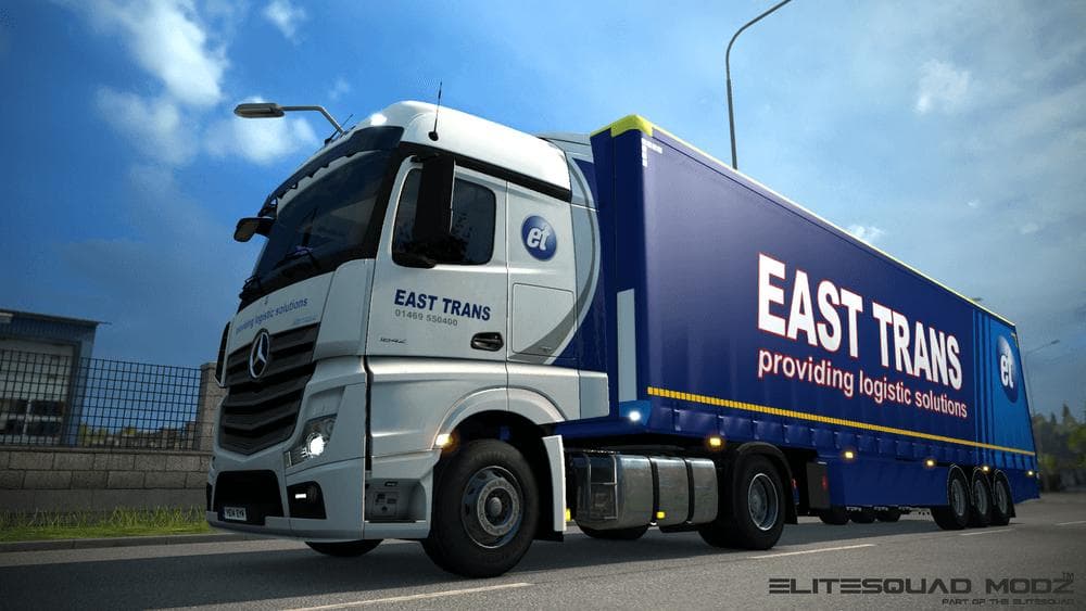EAST TRANS MERCEDES BENZ ACTROS MPIV COMBO PACK – Skins mod for Euro Truck Simulator 2