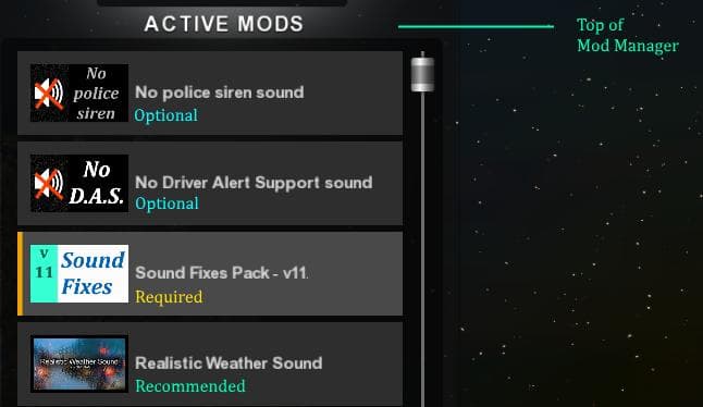SOUND FIXES PACK + HOT PURSUIT SOUNDS V11.6 – Sounds mod for Euro Truck Simulator 2