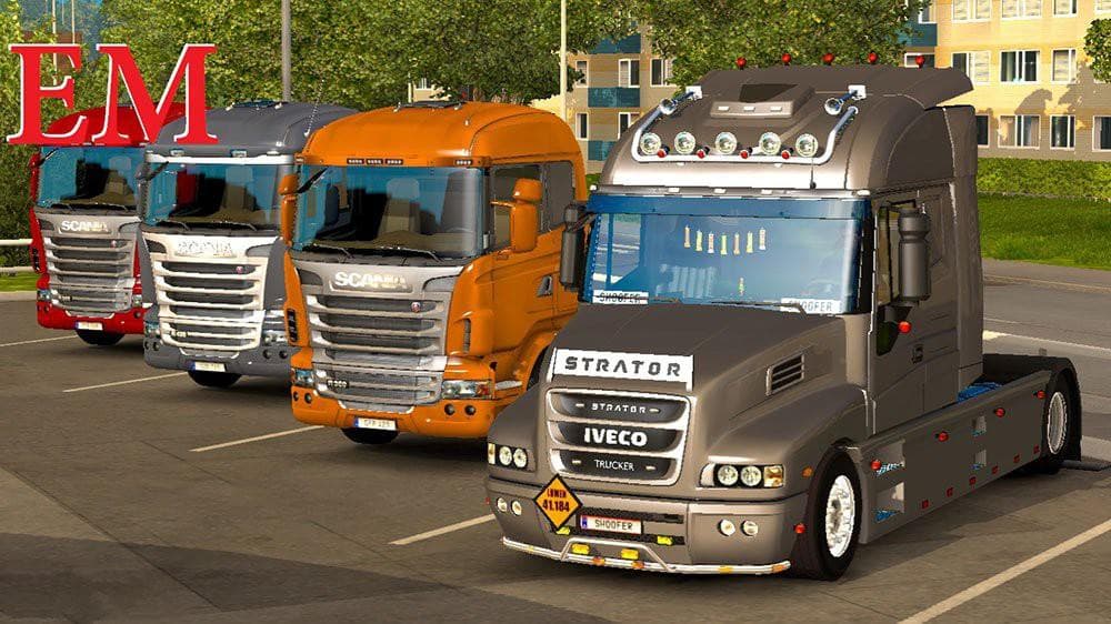 IVECO STRATOR AND VOLVO FH 2013 TUNING – Parts mod for Euro Truck Simulator 2