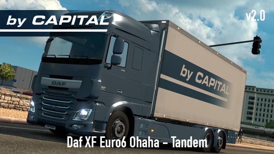 DAF XF EURO6 OHAHA TANDEM V2.0 – Parts mod for Euro Truck Simulator 2