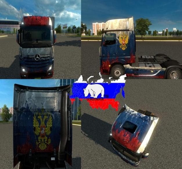 MERCEDES MP4 RUSSIA SKIN 1.22 – Skins mod for Euro Truck Simulator 2