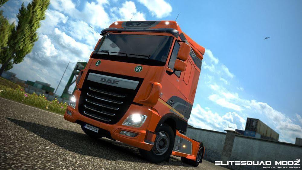 DAF XF EURO 6 ORIGINAL AND METALLIC PAINTJOB WITH STICKERS – Skins mod for Euro Truck Simulator 2