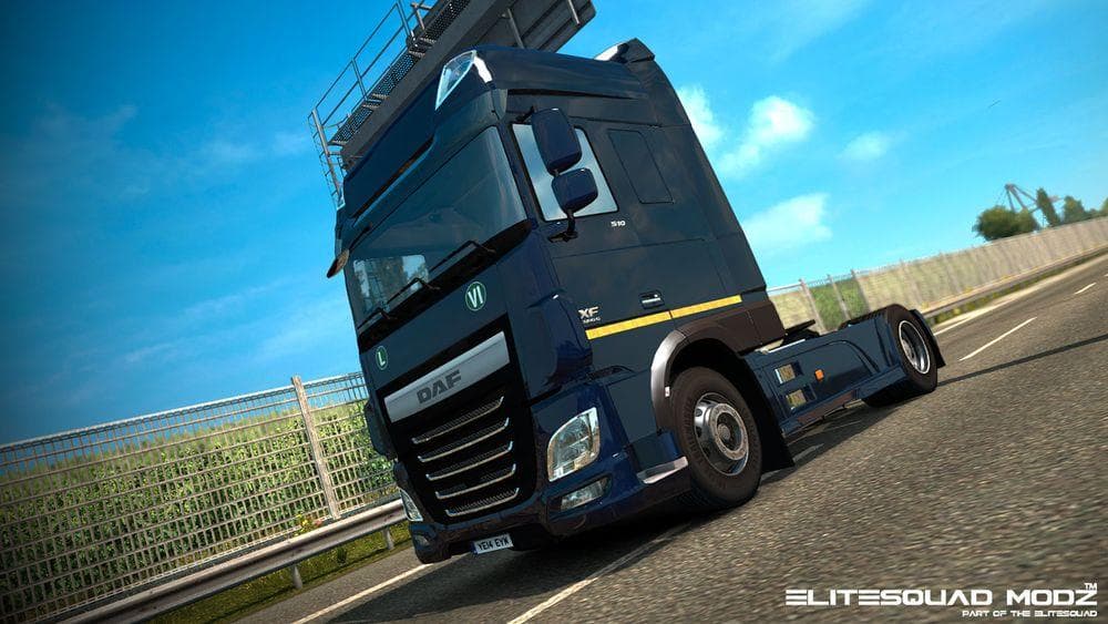 DAF XF EURO 6 ORIGINAL AND METALLIC PAINTJOB WITH STICKERS - ETS2 mods download – skins screenshot 2