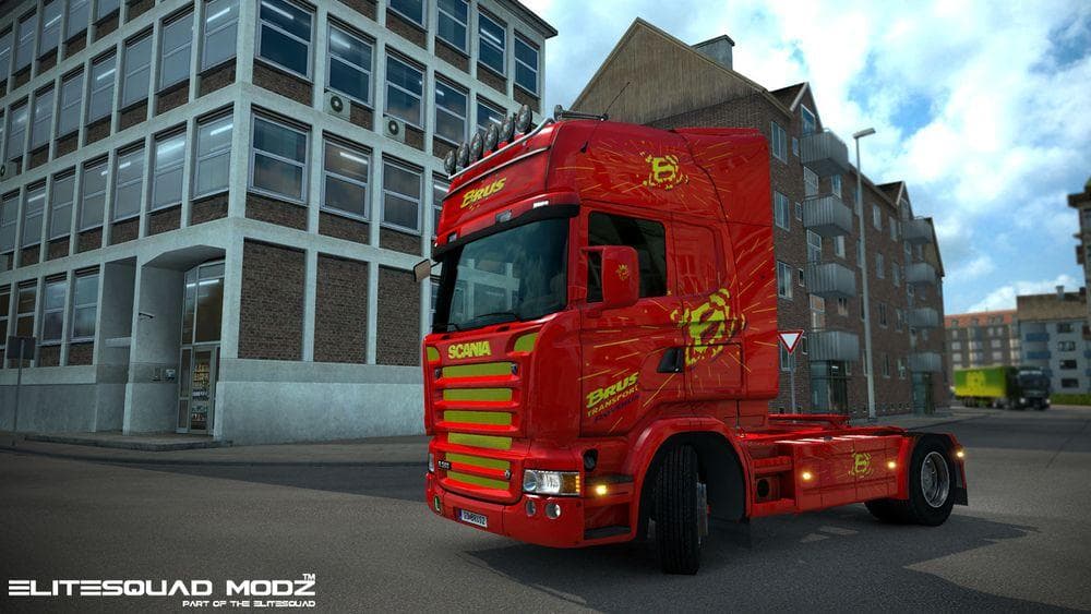 BRUS TRANSPORT SLOVENIA SCANIA RJL SKIN – Skins mod for Euro Truck Simulator 2