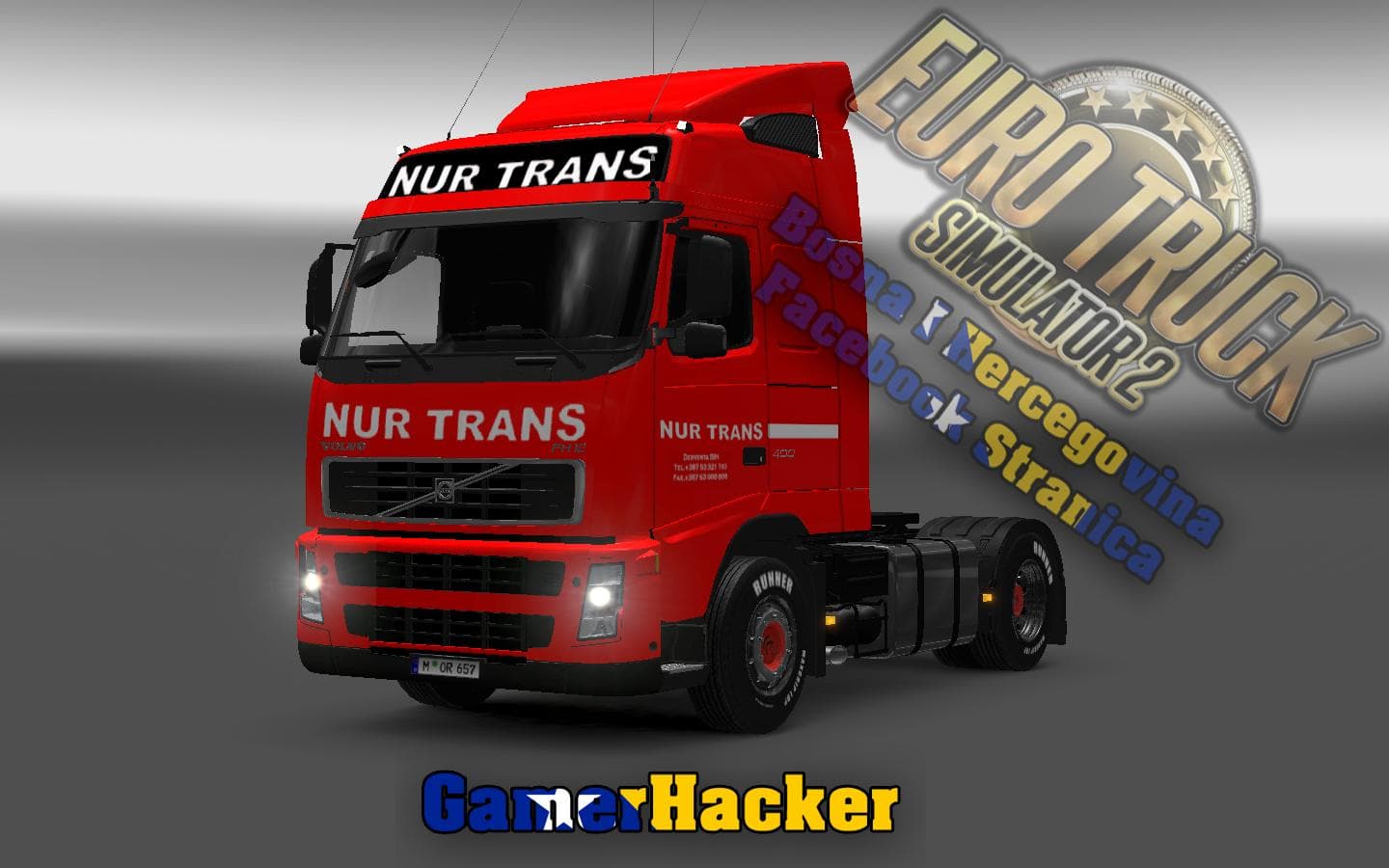 VOLVO FH12 NUR TRANS RED SKIN – Skins mod for Euro Truck Simulator 2