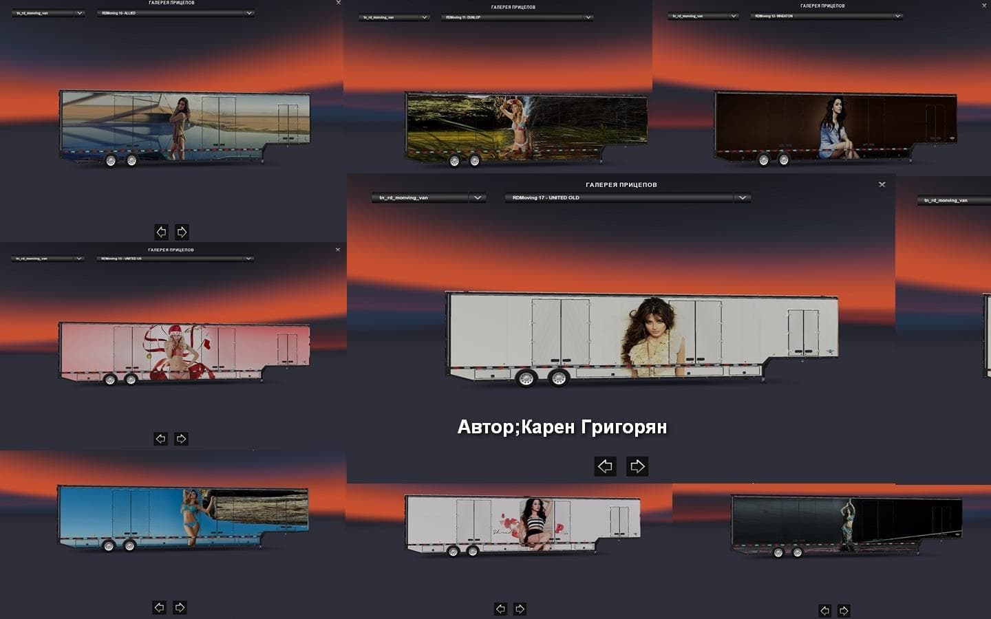 GIRLS TRAILERS PACK 1.22 - ETS2 mods download – trailers screenshot 2