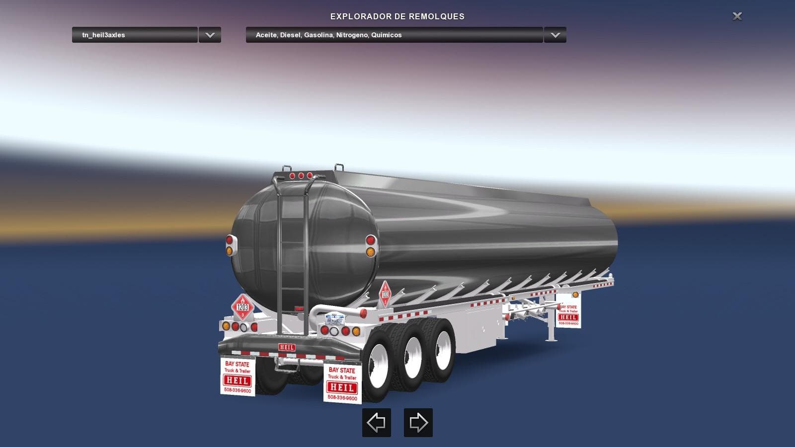 HEIL TANK 3 AXLES - ETS2 mods download – trailers screenshot 2