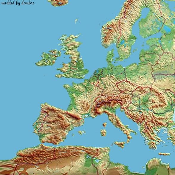 EUROPAMAP IN COLOR FOR TSM 6.2 – Maps mod for Euro Truck Simulator 2