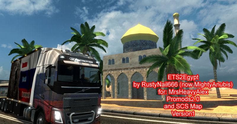 EGYPT ADDON FOR SCS MAP PROMODS V2.0 AND HEAVYALEX - ETS2 mods download – maps screenshot 2