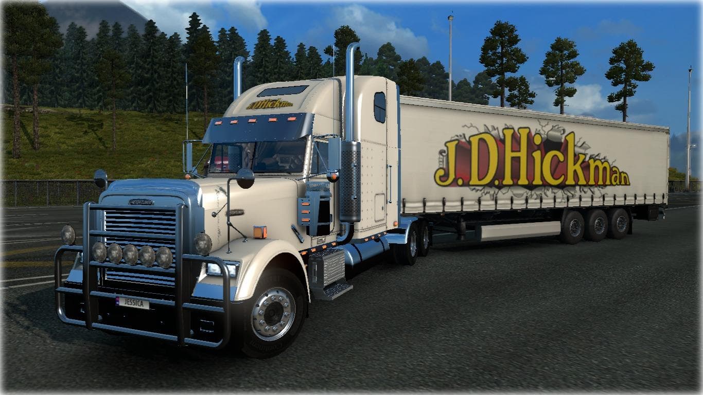J.D. HICKMAN FREIGHTLINER CLASSIC SKIN COMBO – Skins mod for Euro Truck Simulator 2