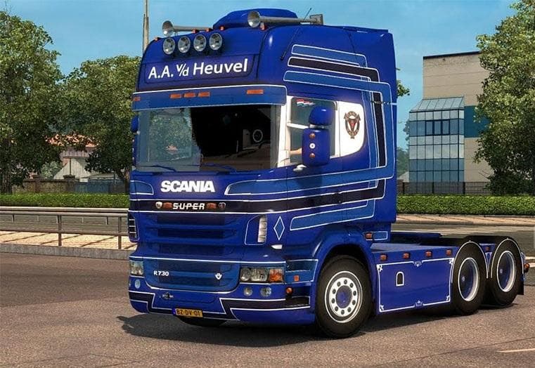 SCANIA R730 A.A.V.D.HEUVEL 1.22.X – Parts mod for Euro Truck Simulator 2