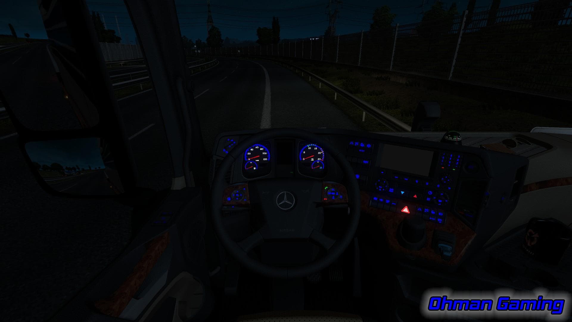 MERCEDES-BENZ MP4 BLUE DASHBOARD LIGHTS 1.22 – Other mod for Euro Truck Simulator 2