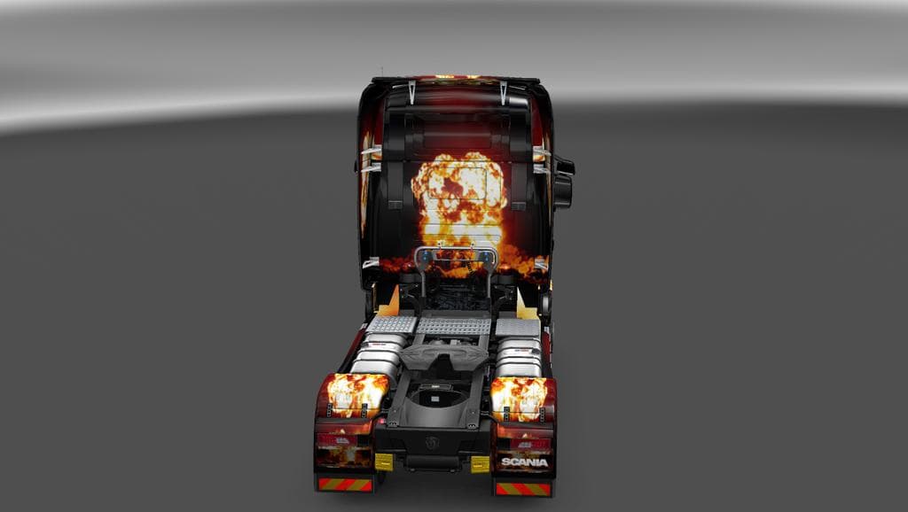 SCANIA STREAMLINE FLAME SKIN 1.22 - ETS2 mods download – skins screenshot 2