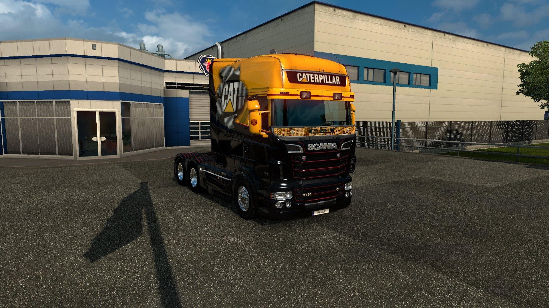 SCANIA RS RJL CATERPILLAR SKIN 1.22 – Skins mod for Euro Truck Simulator 2