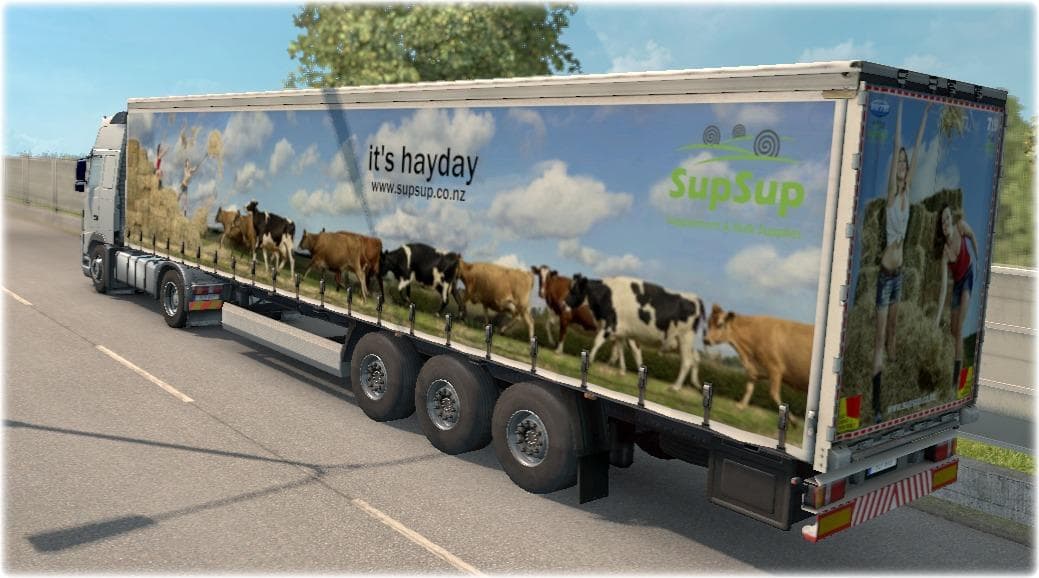 STRAW AND SUPPLEMENT SUPPLIES LTD TRAILER - ETS2 mods download – trailers screenshot 2