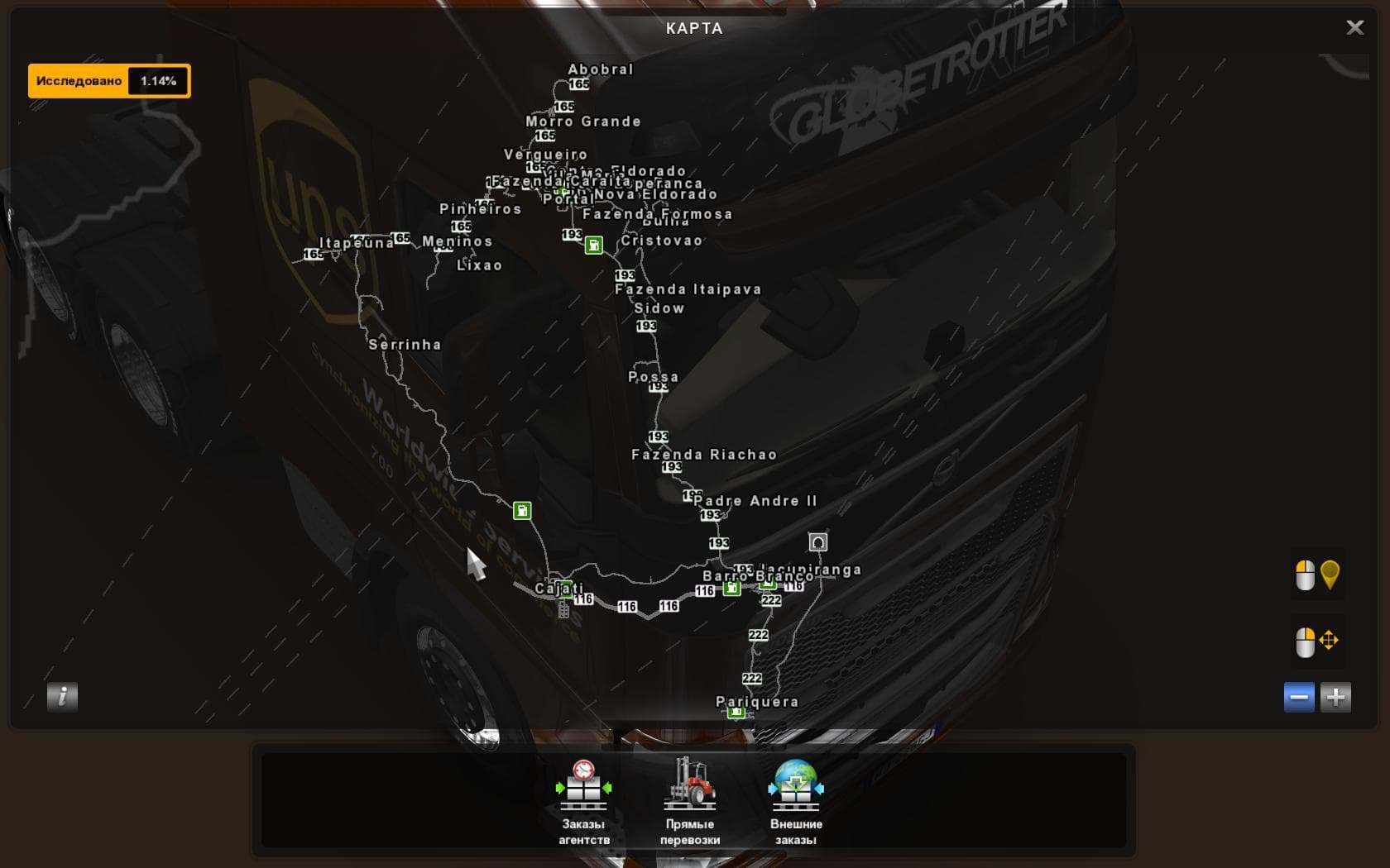 ELDORADO RODOBRASIL PRO DEMO MAP 1.22 – Maps mod for Euro Truck Simulator 2