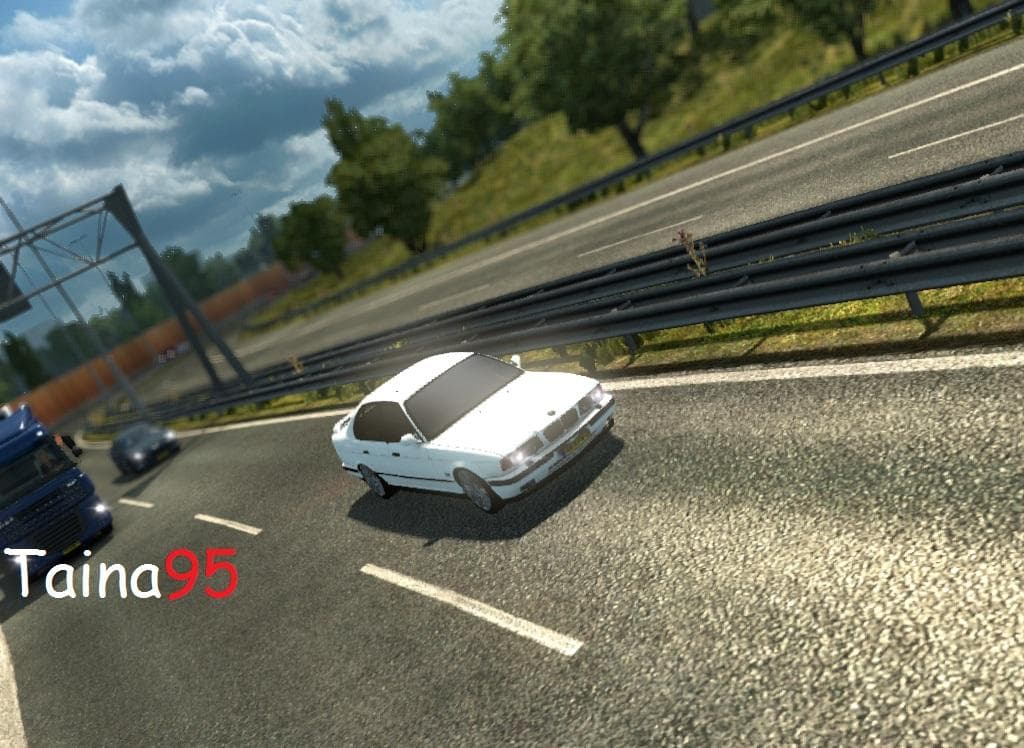 BMW E34 M5 AI TRAFFIC 1.22.X - ETS2 mods download – other screenshot 2